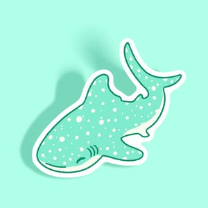 Sticker walvishaai | 3" waterdichte, krasbestendige, uv-bestendige vinylsticker