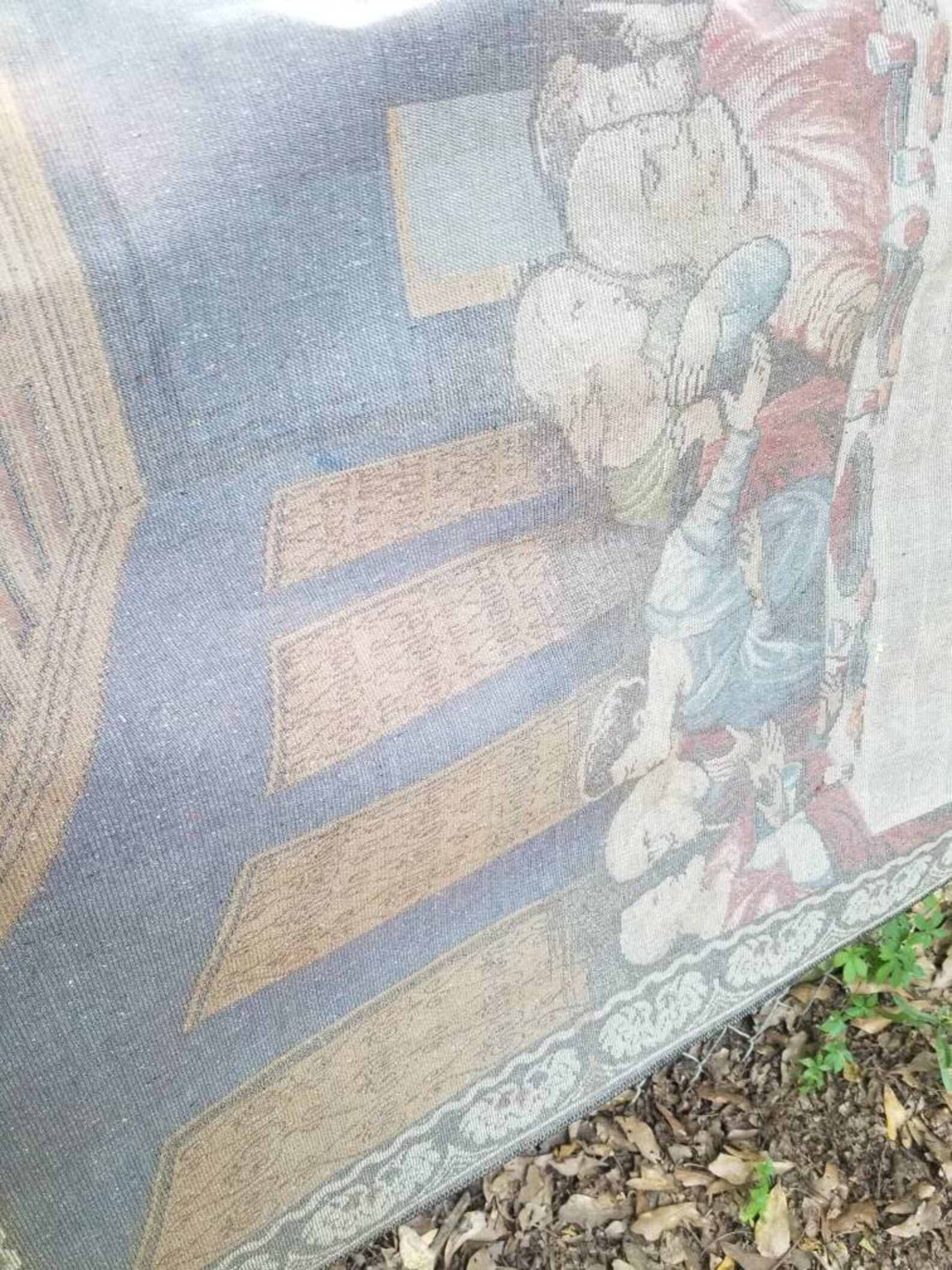 Large vintage Christian art tapestry Etsy