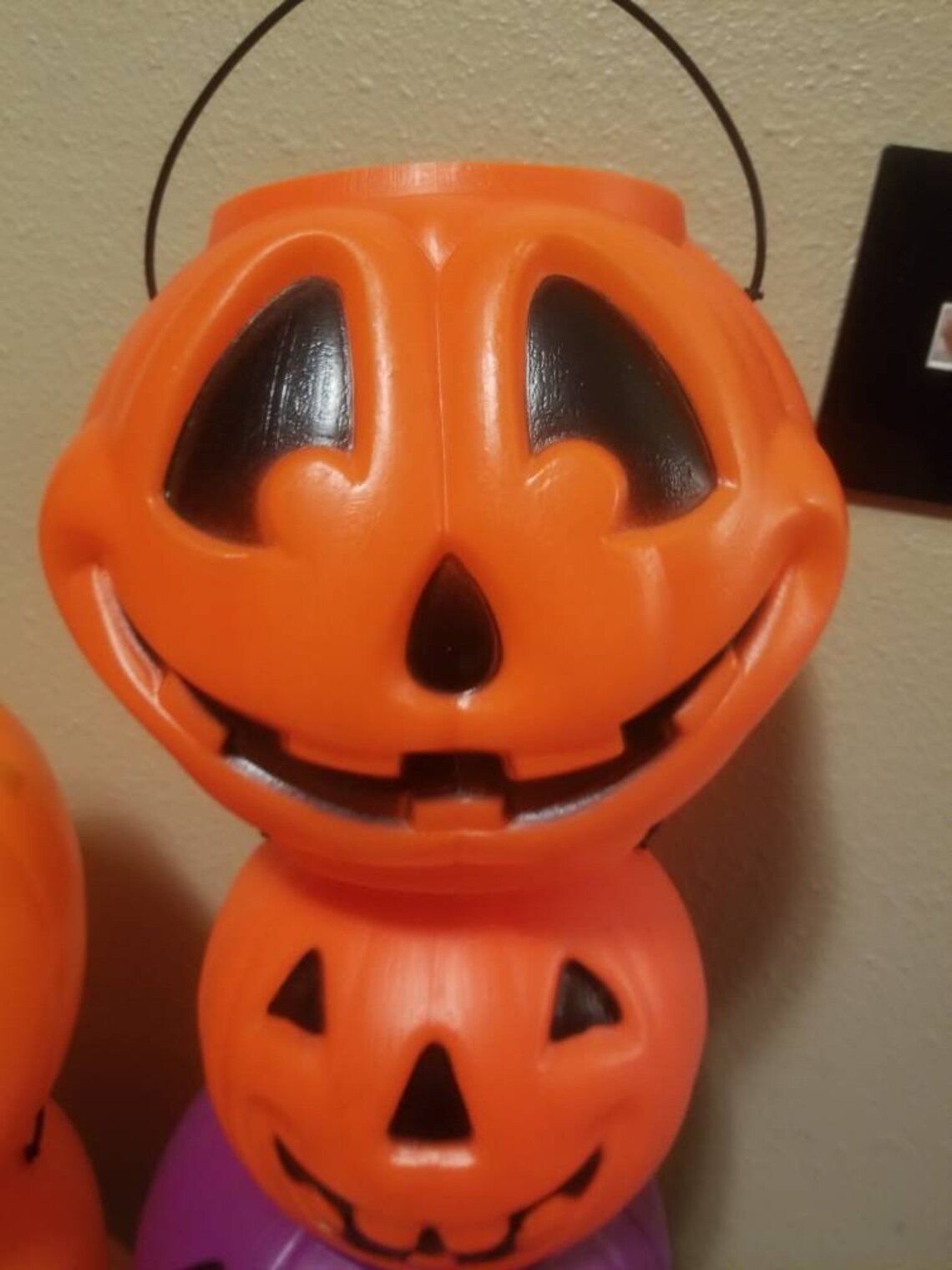 Set of 5 Vintage Halloween blow mold candy buckets Etsy