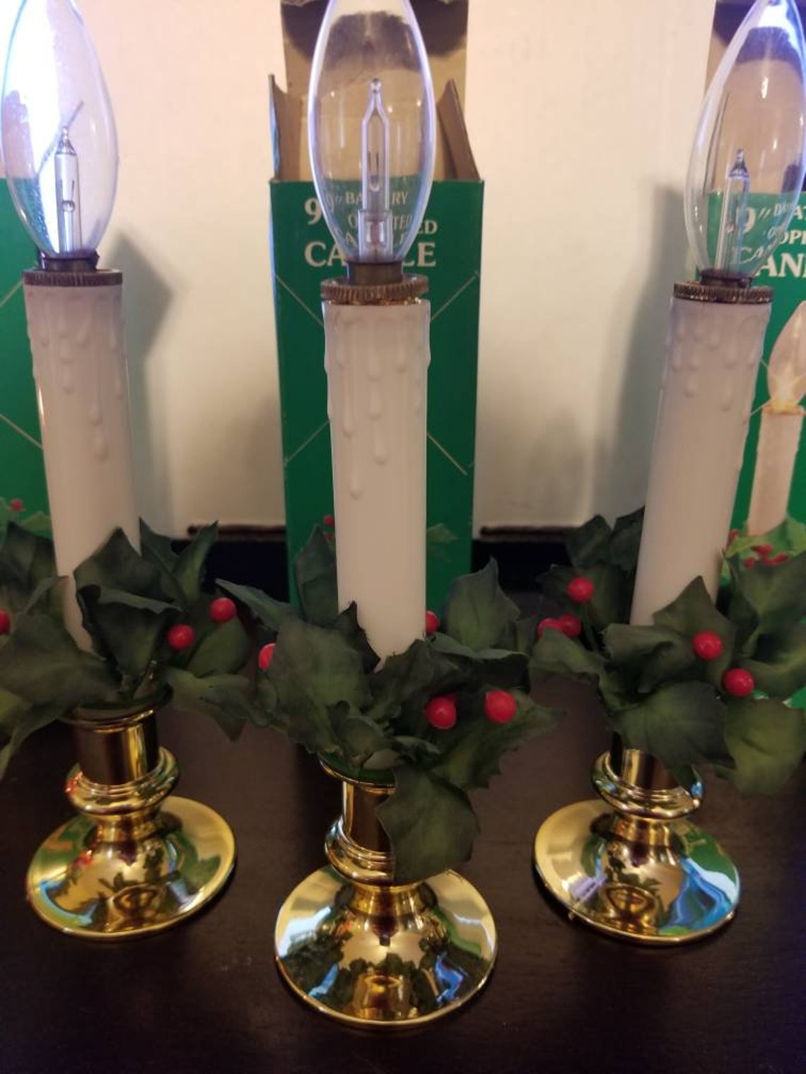 Vintage Christmas Candle Lights 