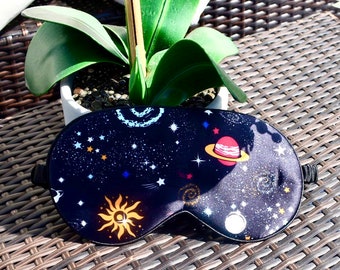 Venus, 100% Mulberry Silk Sleep Mask, Abstract Print Eye Cover