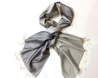 Hana Silk Scarf, Mulberry Silk Scarf, Pashima Silk Scarf, Head Wraps,Oversized Silk Shawl, Scarf For Women, Paisley Silk Scarf