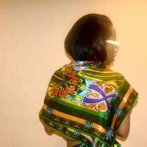 Saeda Silk Scarf, Mulberry Scarf,Bandana Scarf, Head Wraps, Head Cover, Silk Sleep scarf , Charmeuse Silk Scarf, Scarf for women