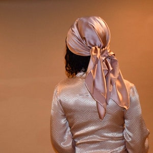 Nakai Silk Sleep Scarf, Mulberry Scarf,Bandana Scarf, Head Wraps, Head Cover,Silk Sleep Scarf, Charmeuse Silk Scarf, Head,  Scarf for women