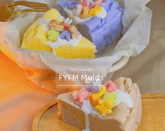 3D Cheesecake Slice Silicone Mold: Handmade Soap/Candle/Resin Mold