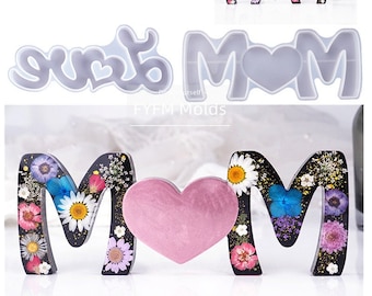 MOM/Love Resin Letter Mold: Mother's Day DIY Decor