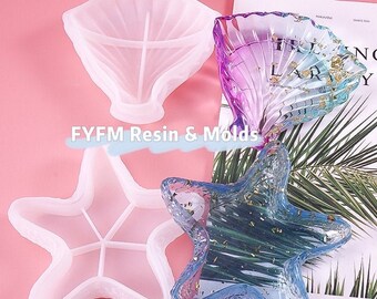 Seashell Resin Molds: Starfish, Shell Dish, Jewelry Holder