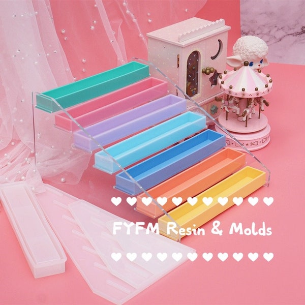 Resin Tray Mold: Silicone DIY Makeup Holder & Coaster Molds,US Stock