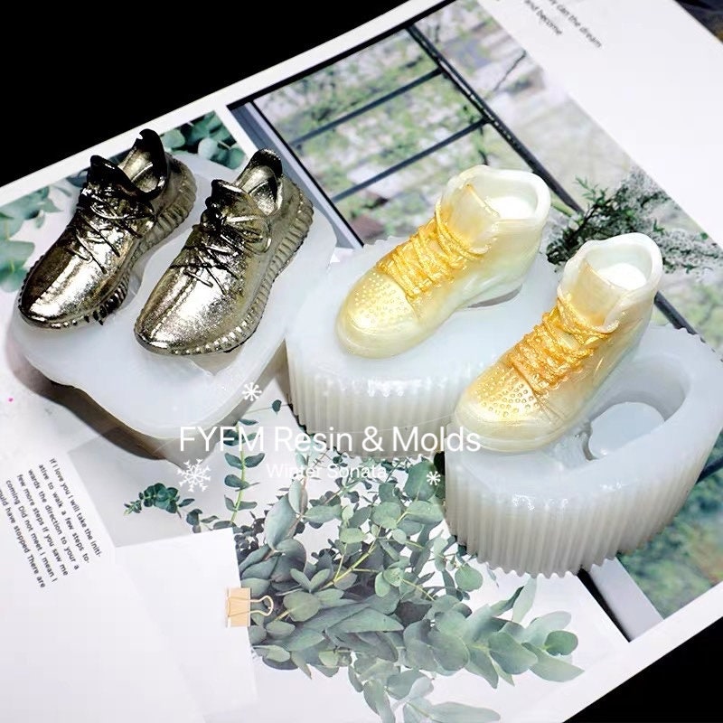 gold and white yeezys