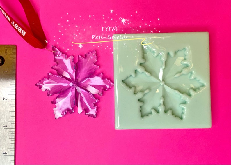 US stock!Handmade Crystal Snowflake Mold ONLY,Christmas Tree Snowflake Mold,Christmas Decoration Silicone Mold-Resin Mold-Unique Design Mold