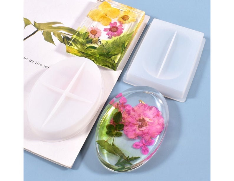 Soap Dish Silicone Resin Mold: Jewelry Tray, Ring Holder,US Stock image 3