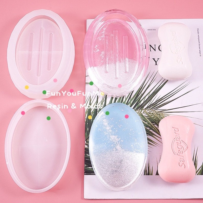 Soap Dish Silicone Resin Mold: Jewelry Tray, Ring Holder,US Stock image 8
