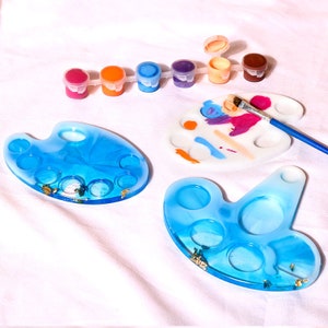 Molde de paleta de resina: bandeja para pintar, moldes para posavasos (disponible en EE. UU.)