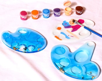 Resin Palette Mold: DIY Painting Tray, Coaster Molds,US Stock
