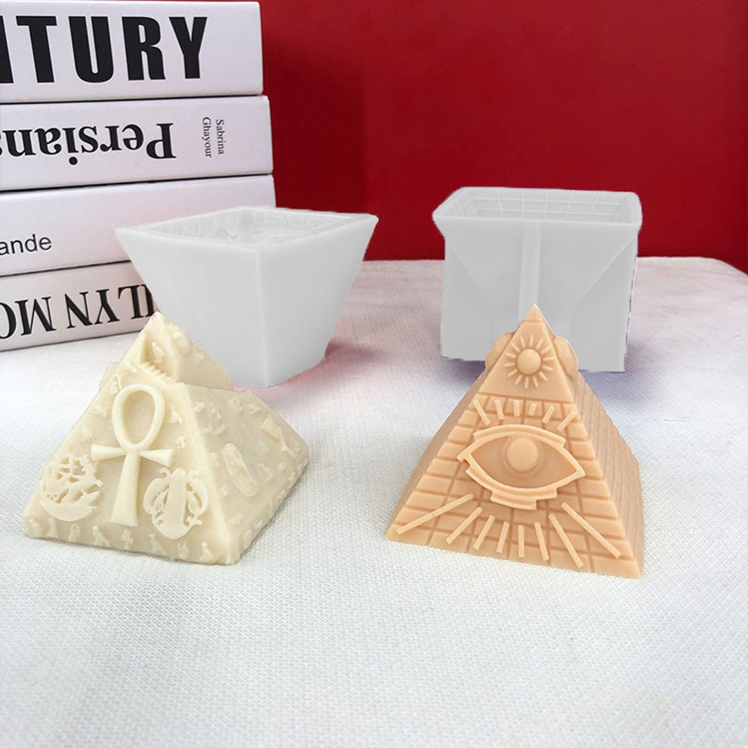 3D Egyptian Pyramid Candle Mold Babel Eye Silicone Mold Etsy