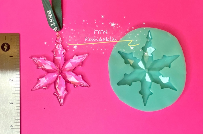 US stock!Handmade Crystal Snowflake Mold ONLY,Christmas Tree Snowflake Mold,Christmas Decoration Silicone Mold-Resin Mold-Unique Design Mold
