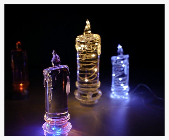 Candle Shape Silicone Mold: LED Night Light DIY Resin Mould