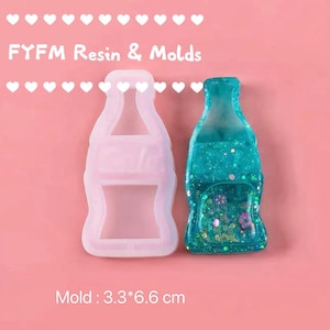 US Stock!Bottle Shaker Mold ONLY ,Resin Shaker Molds, Keychain Shaker Molds, Cabochons, Candy, Resin mold, DIY mold, Kawaii Silicone