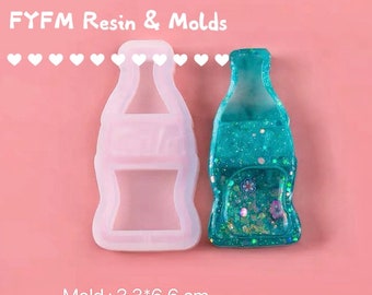 Bottle Shaker Silicone Mold: DIY Resin Keychain, Candy Cabochons