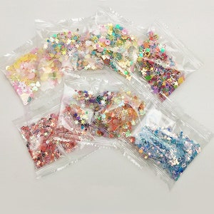 Shaker Glitter,Star Shapes ,Rainbow Mix,chunky polyester, blue glitter, sprinkle Shaker Mix,clay slices, DIY inserts, Resin make supplies