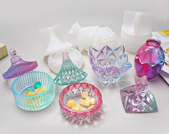 Resin Trinket Box Silicone Molds: DIY Jewelry Casting Supplies,US Stock