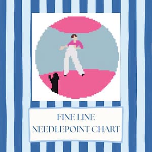 Harry Styles Fine Line Inspired Needlepoint Chart | Digital Download | Pop Album Needlepoint Pattern