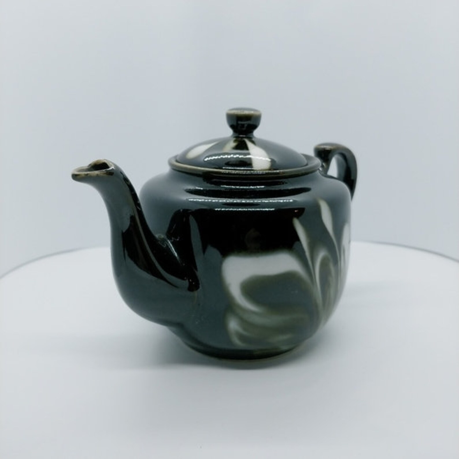 Vintage Small Single Serving Brown Teapot with Lid Made in Etsy