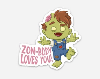 Individual Die Cut – Zombie Sticker