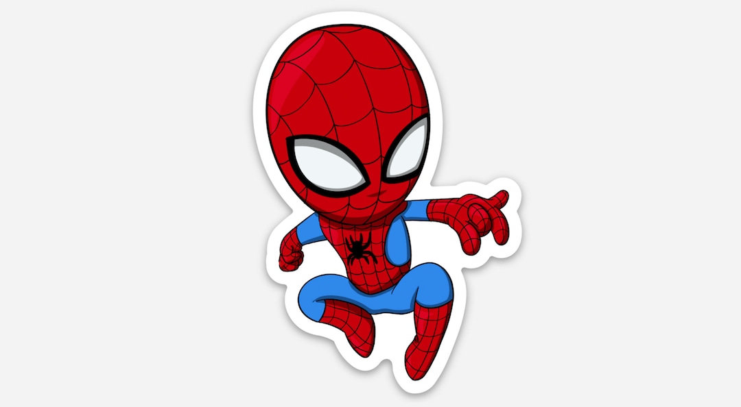 Individual Die Cut Spiderman Sticker Etsy