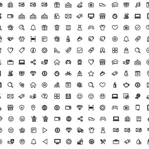 Vector Icons Over 2,000 Icons in this pack EPS/SVG/PDF Instant Download image 4