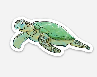 Individual Die Cut – Sea Turtle Sticker