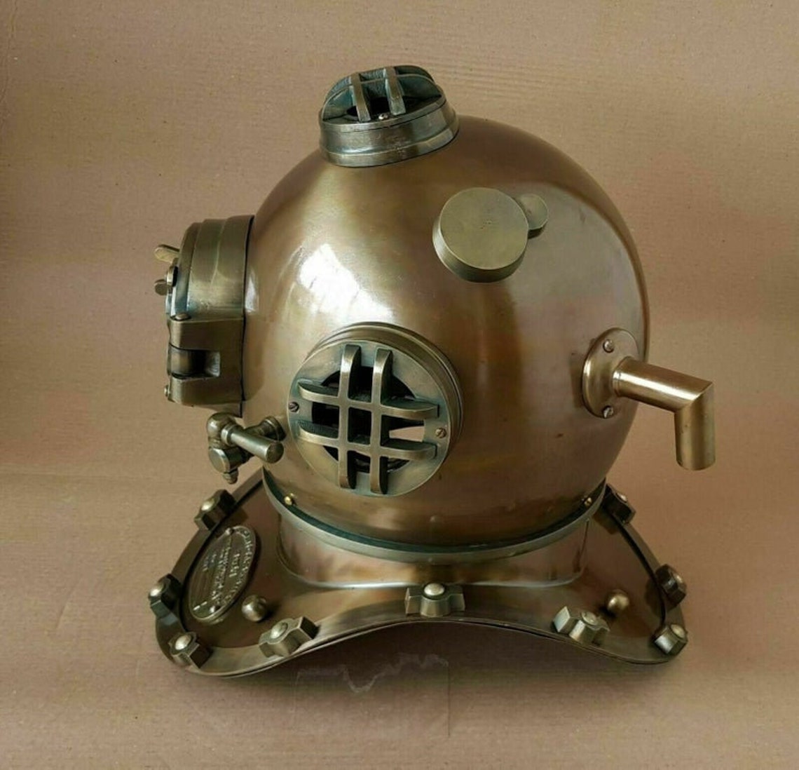 Antique Scuba Divers Helmet Marine US Navy Diving Helmet Etsy