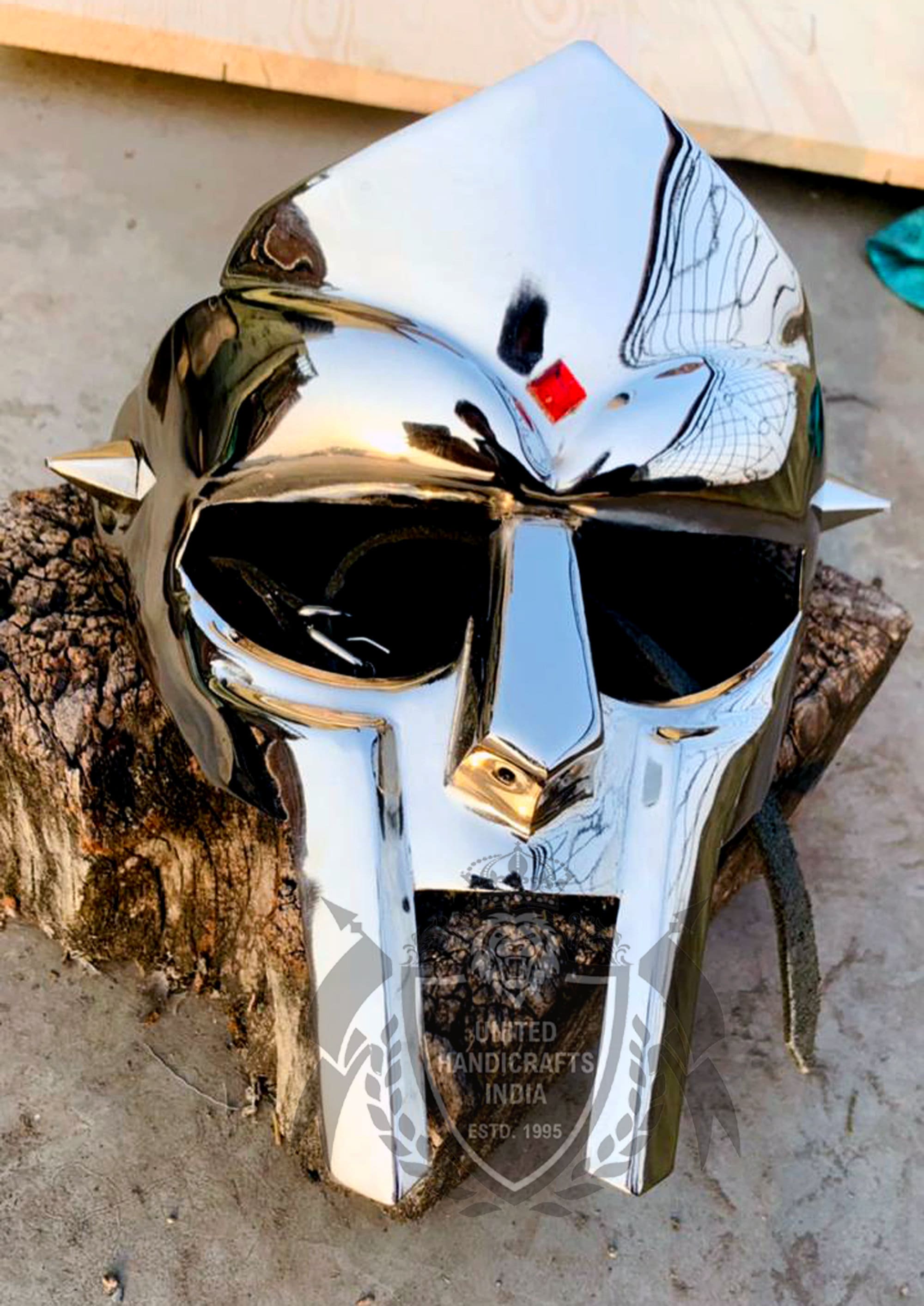 Anti Rust MF Doom Gladiator Mask Silver Finish in Brass - Etsy Canada
