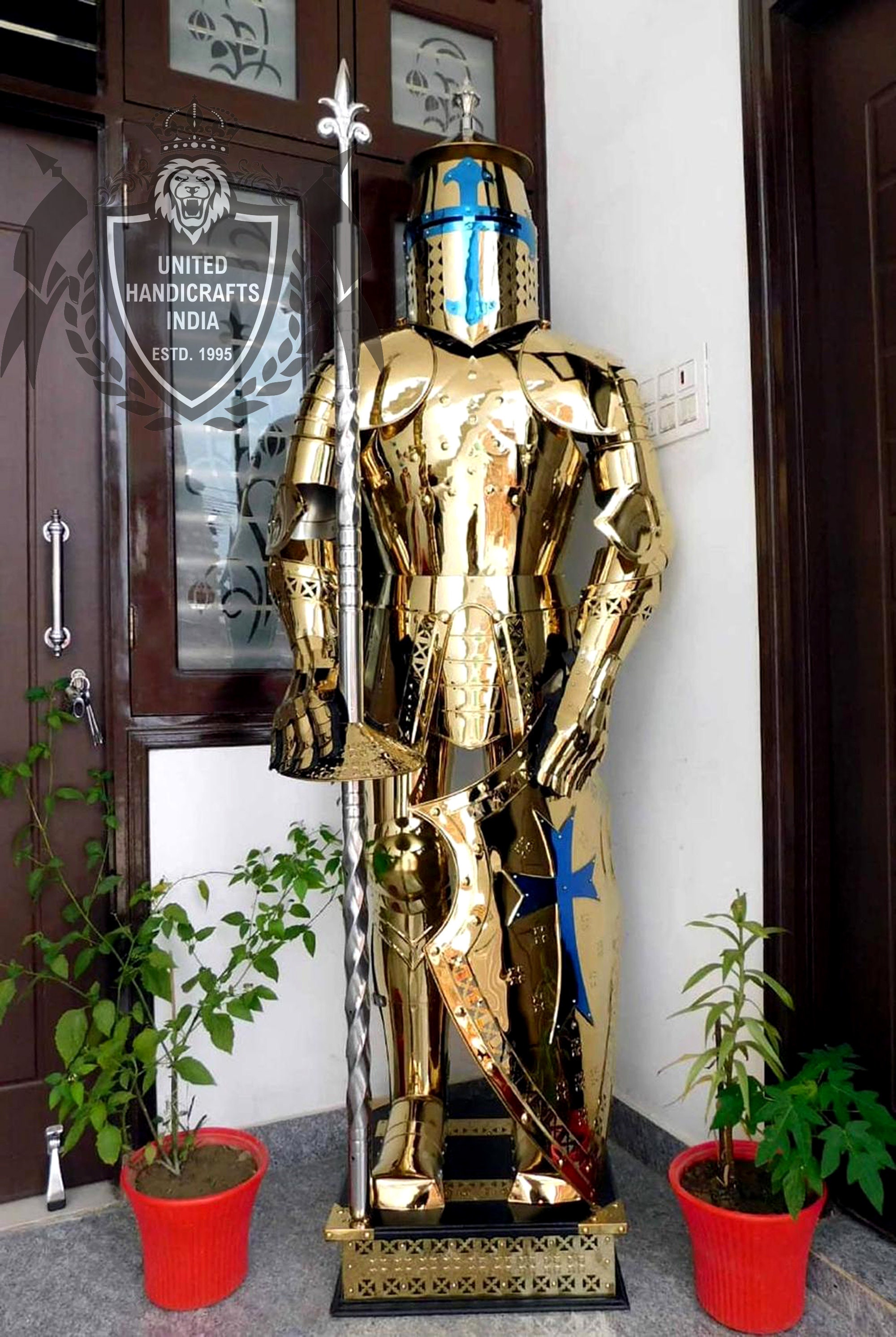 Medieval Warrior Templar Knight Armor Rust Free Stainless Etsy