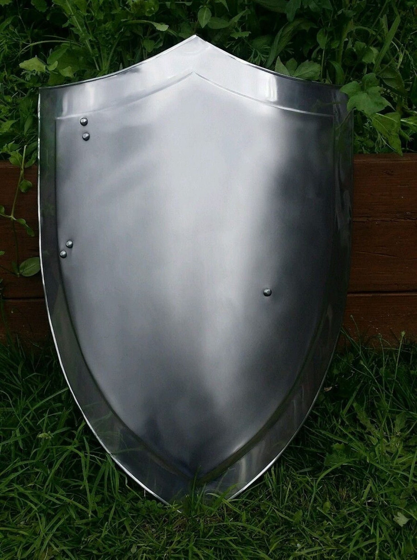 Medieval Heater Shield 24 Knight Larp Handmade Shield Etsy