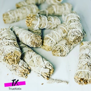 White Sage Wholesale Bulk Bundles 4&quot;-Incense, Gift ideas,Spirituality,Home & Living Decor,Mood booster, Sustainable,Ethically Harvested