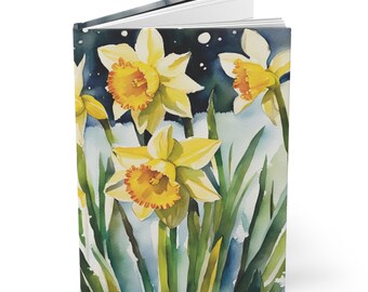 Northern Flowers Journal Series: Daffodil Edition Hardcover Journal, Matte Cover