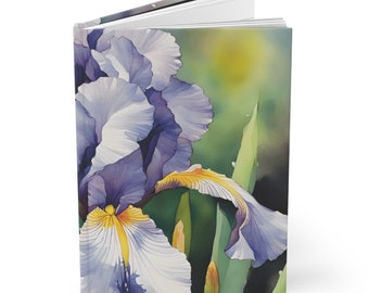 Northern Flowers Journal Series: Iris  Edition Hardcover Journal, Matte Cover