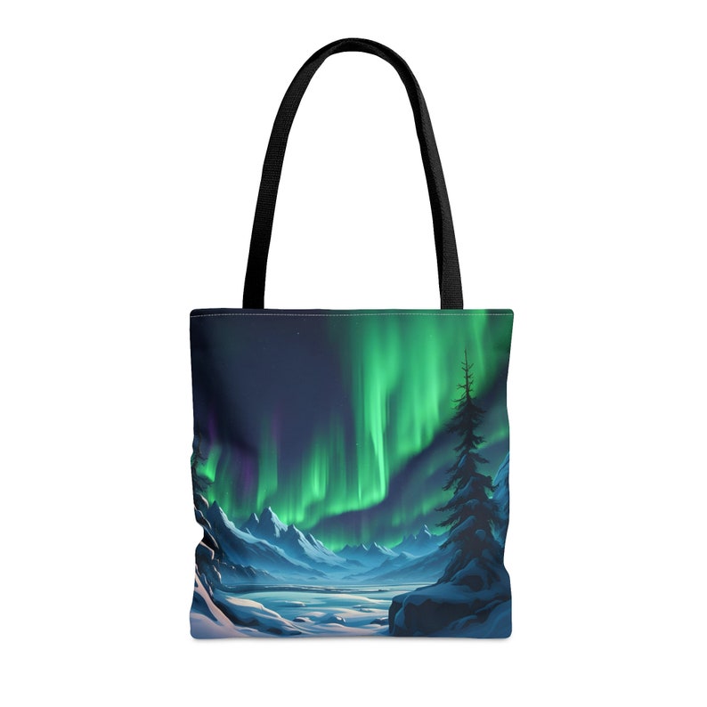 Winter Northern Lights The Art of Alaska Tote Bag Art of Alaska image 7