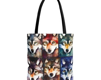 Wolves Color Study, Tote Bag -   - The Art of Alaska