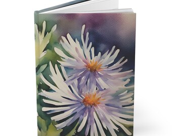 Northern Flowers Journal Series: Arctic Aster Edition, Hardcover Journal, Matte Cover