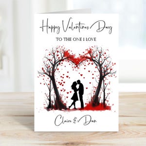 Personalisierte Valentinstagskarte, Valentinstagskarte für Freundin, Valentinstagskarte für Freund, Valentinstagskarte für Paar