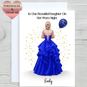 Biglietto di auguri personalizzato per il ballo di fine anno, regalo per il ballo di fine anno, ricordo per il ballo di fine anno, regalo per il ballo di fine anno delle figlie, regalo per il ritorno a casa, regalo per la migliore amica, regalo personalizzato per il ballo di fine anno