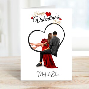 Gepersonaliseerde Valentijnsdagkaart, Valentijnsdagkaart voor vriendin, Valentijnsdagkaart voor vriend, Valentijnsdagkaart voor stel