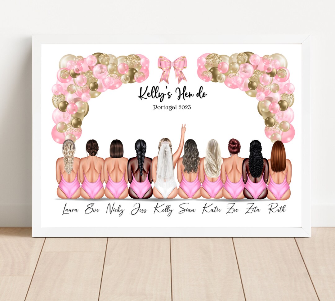Hen Party Gifts, Bachelorette Gift, Bridal Gifts, Personalised Hen Do