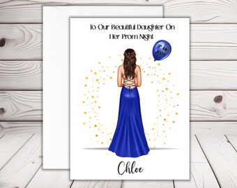 Personalised prom card, Prom Gift, Prom Keepsake, Gift for daughters prom, Homecoming gift, Best friend gift, Personalised prom gift