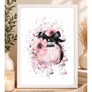 Make-upprint, gepersonaliseerde print, tienermeisjeskamer, prints voor slaapkamer, tienerkamerfoto's, parfumprint, kleedkamerinrichting,