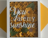 Sunflower Shadow Box, For Men and Women, For Birthdays Anniversary WeddingsSunflower Shadow box