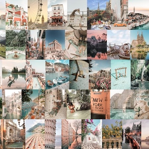 80pcs Travel DIGITAL Dreamy Pastel Collage Kit