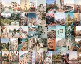 80pcs Travel DIGITAL Dreamy Pastel Collage Kit
